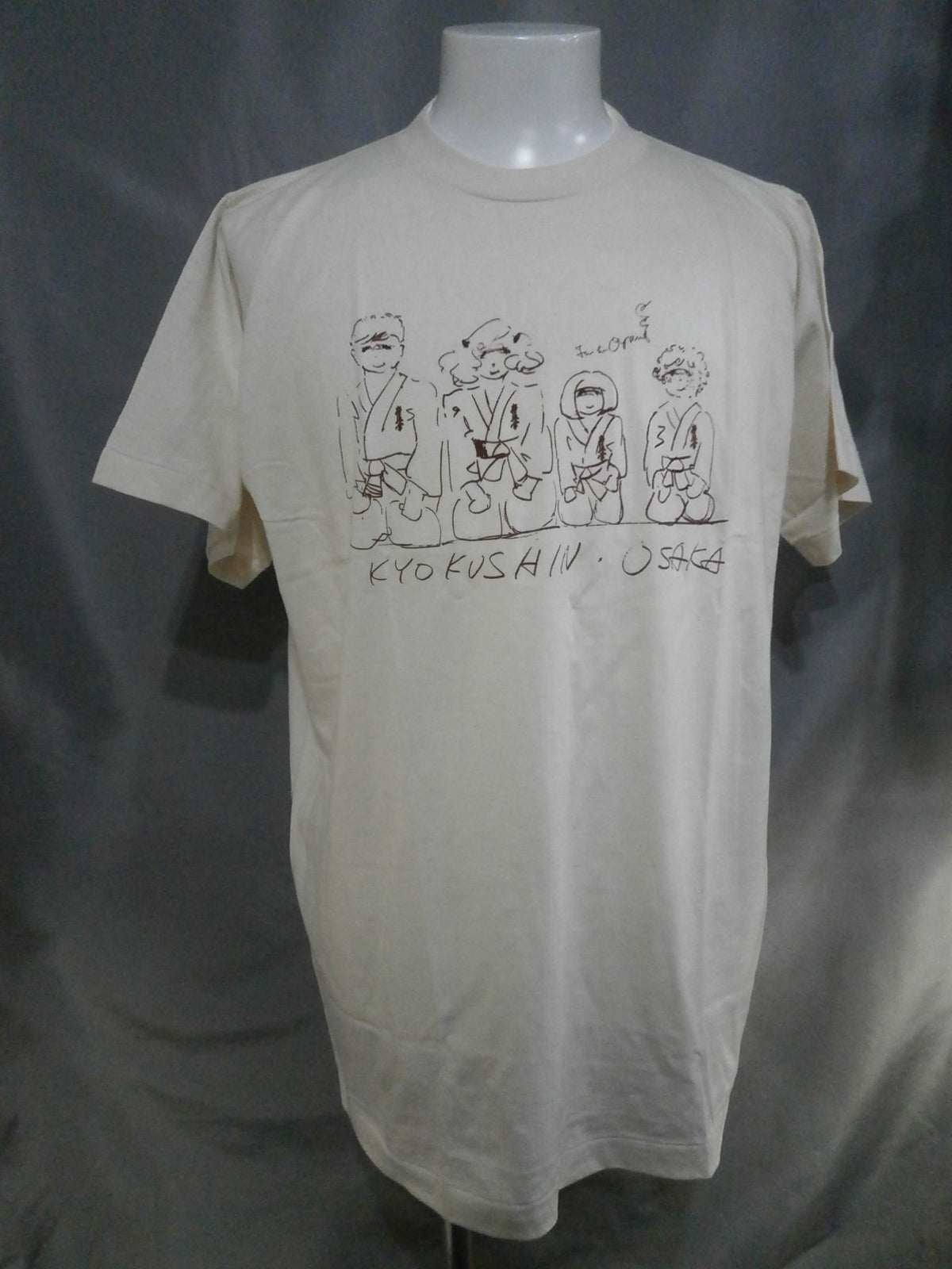 ★Mas Oyama with tag ★ Kyokushin Osaka Original  Illustration T-Shirt