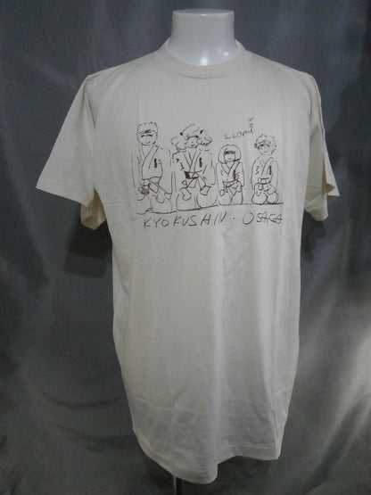★Mas Oyama with tag ★ Kyokushin Osaka Original  Illustration T-Shirt