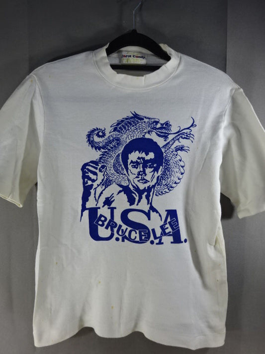 ★70年代当時モノ!!★ ブルース・リー「USA」Tシャツ