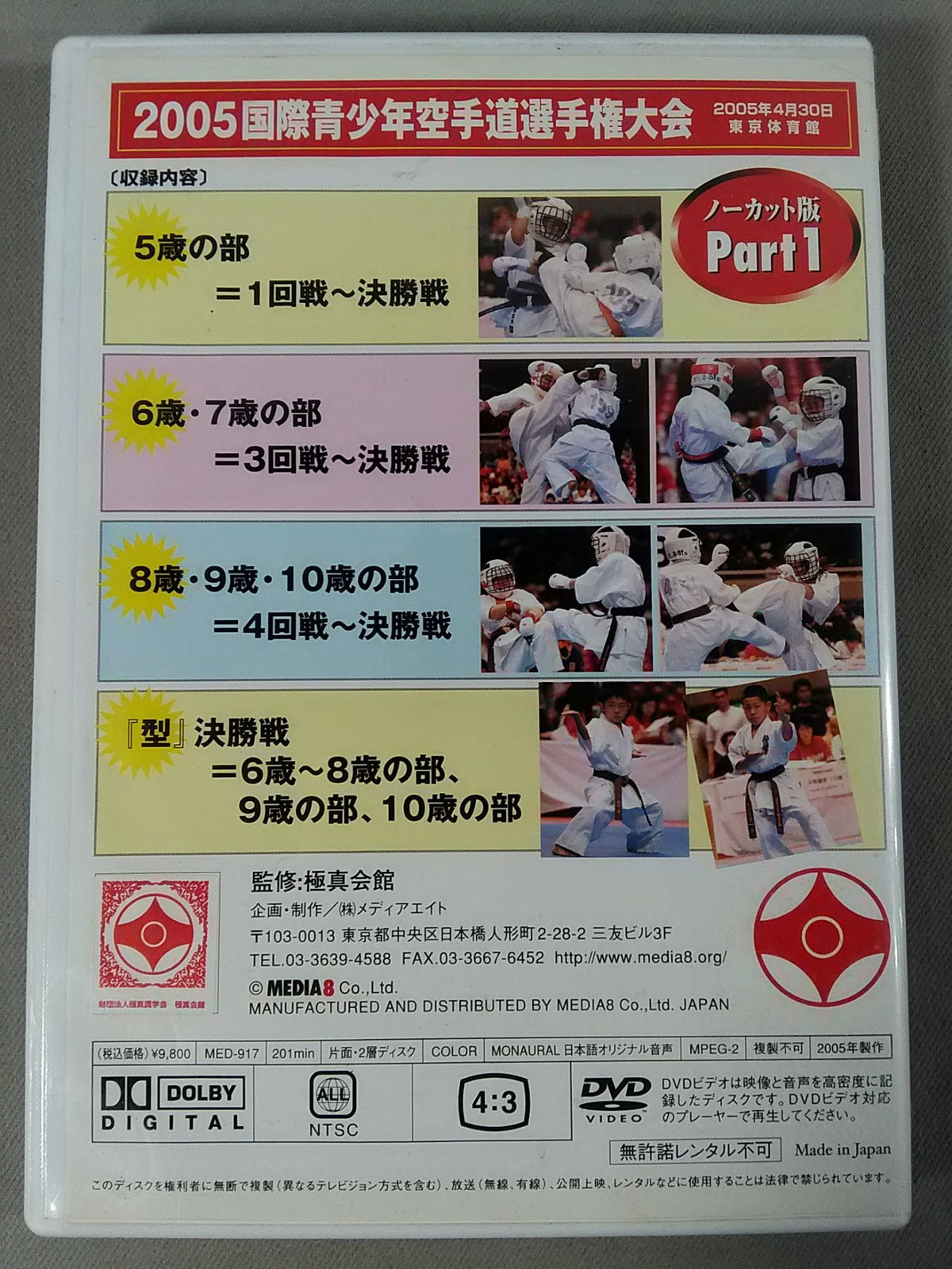 2005 International Youth KARATE Road Fighters  Rights Tournament Day 2 Uncut Version Part1