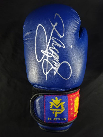 【Manny Pacquiao hand signed autograph】Team Pacquiao Official Boxing Gloves