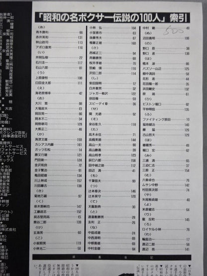 昭和の名ボクサー伝説の100人【ピストン堀口､白井義男から具志堅用高､井岡弘樹まで】