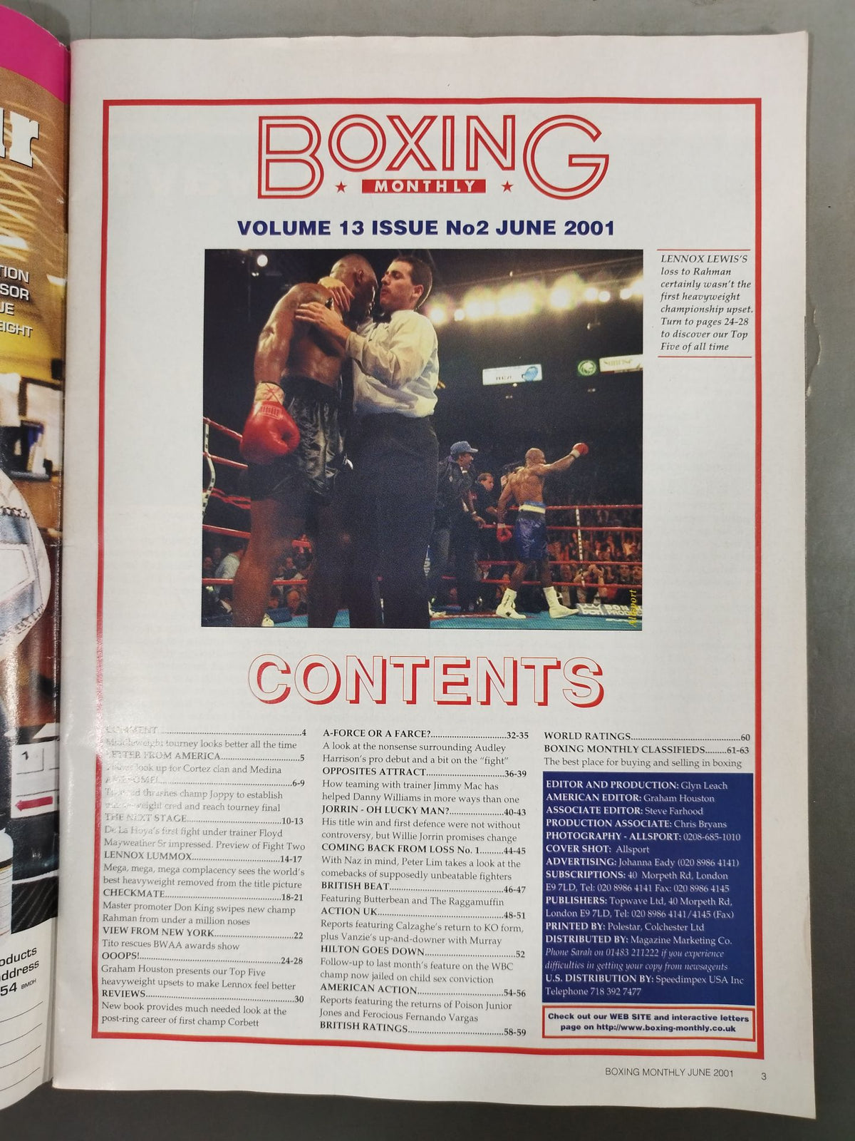 BOXING MONTHLY 2001年6月号