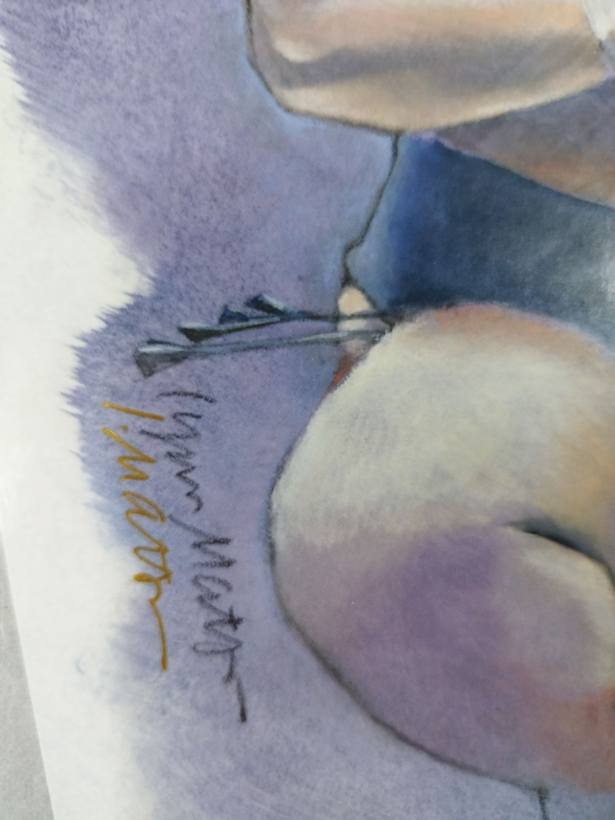 Rin Matsuoka's hand signed autograph  "Kai Huang" lithograph
