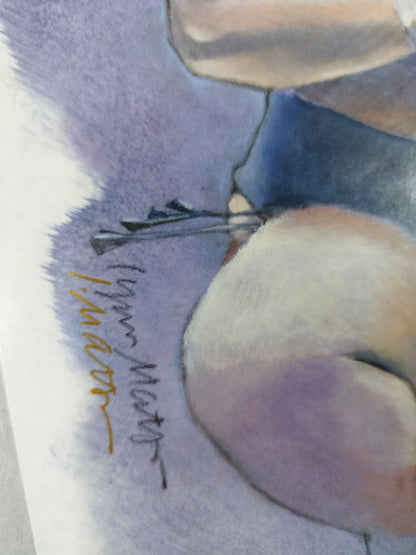 Rin Matsuoka's hand signed autograph  "Kai Huang" lithograph