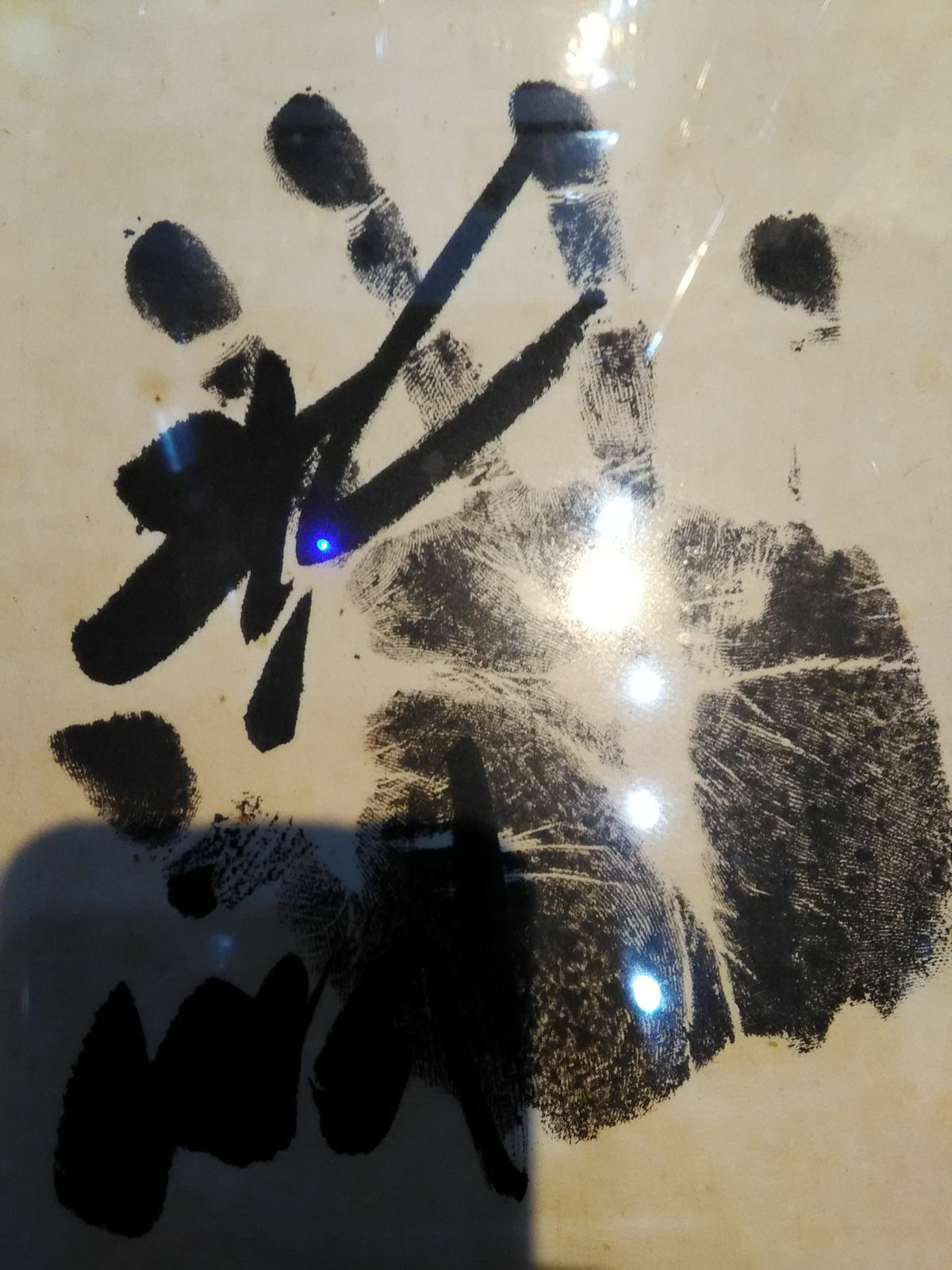 【Wakashima , Chiyonofuji , Kitanoumi  Takanosato 】 Hand signed autograph  & ITZH handprintOblong forehead