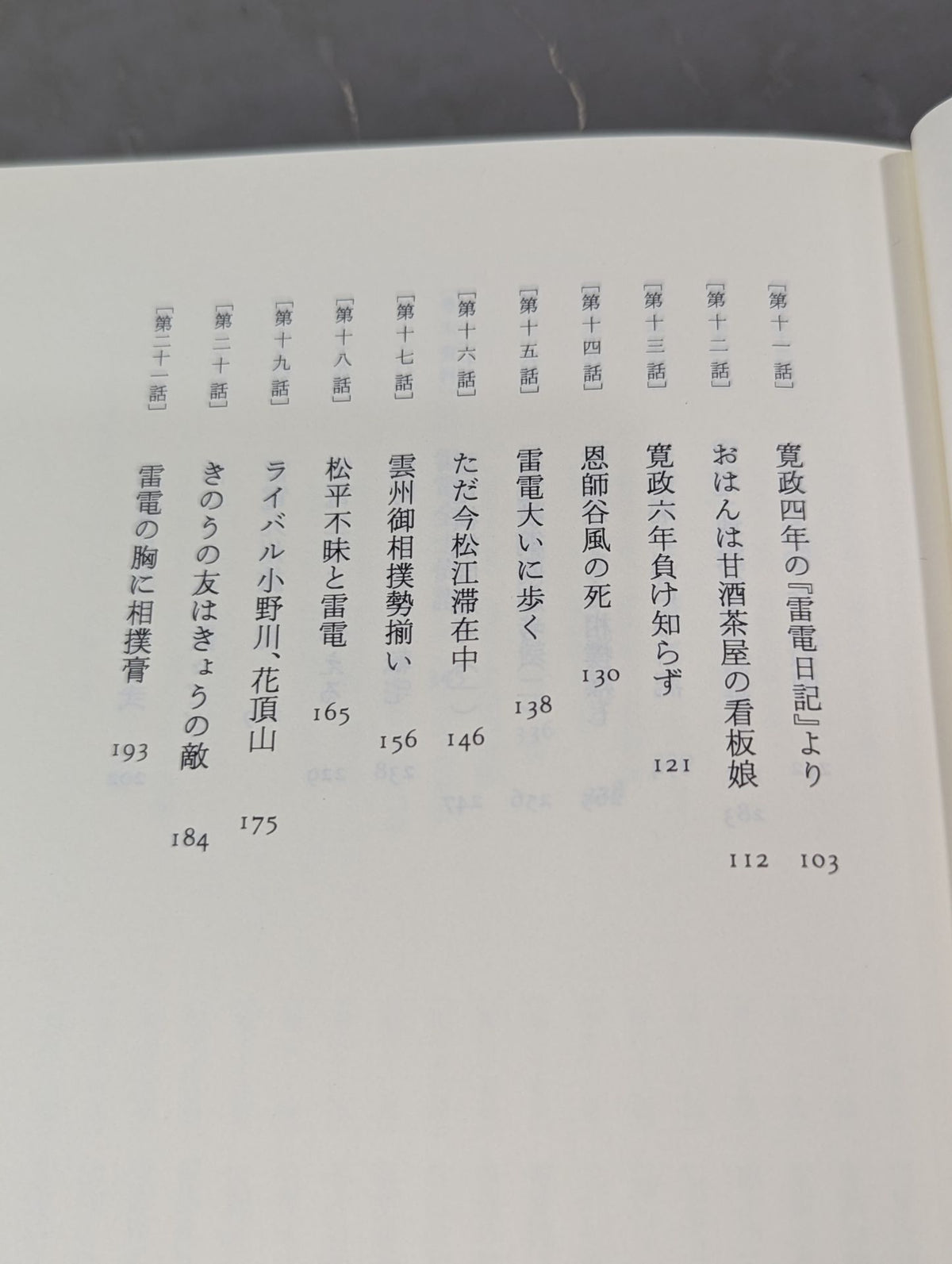 雷電為右衛門【上】