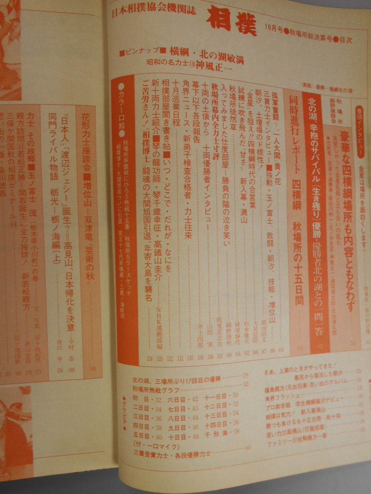 相撲 1979年10月号