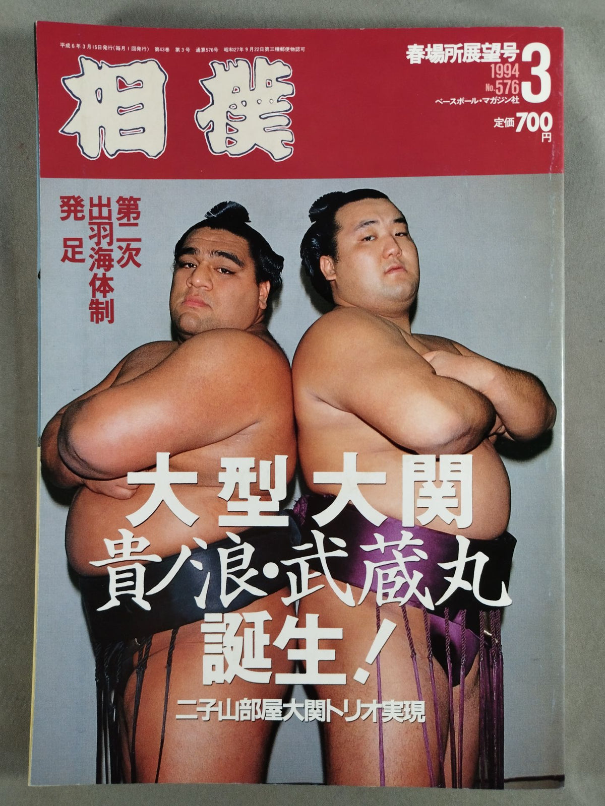 相撲 1994年3月号