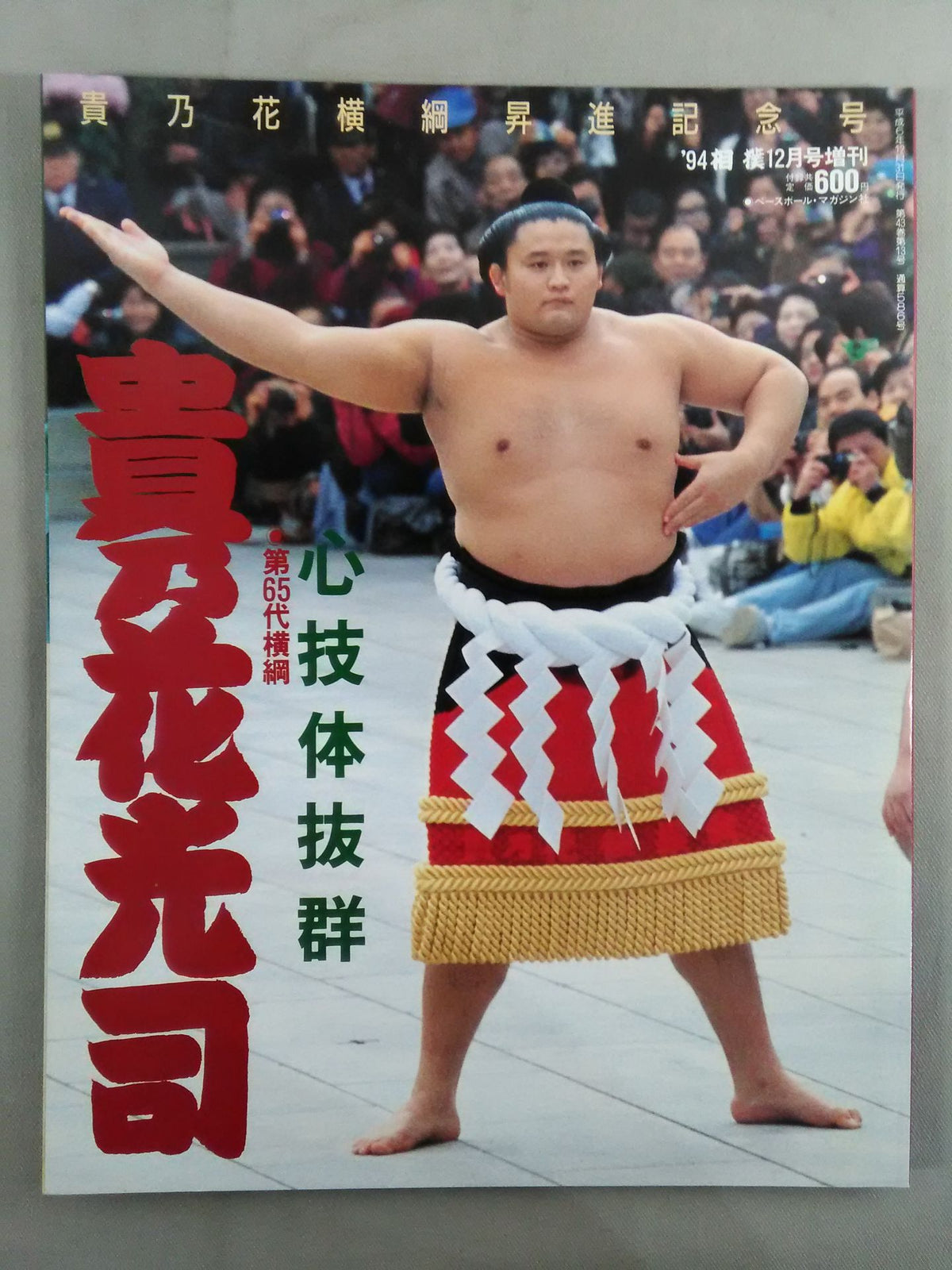 心技体抜群 第65代横綱 貴乃花光司