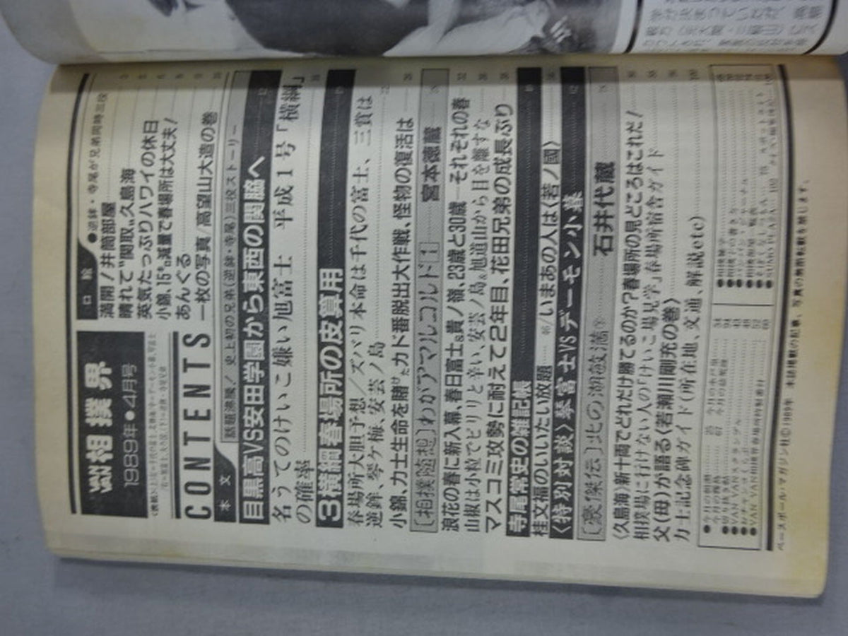 VANVAN相撲界 1989年4月号