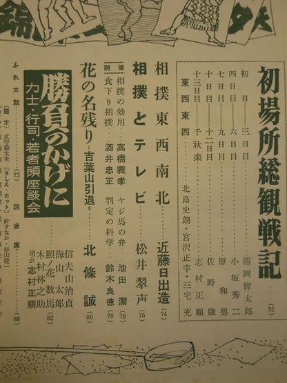 大相撲 1958年2月号