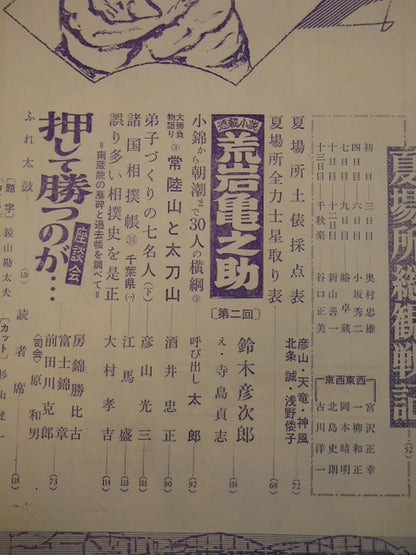 大相撲 1961年6月号