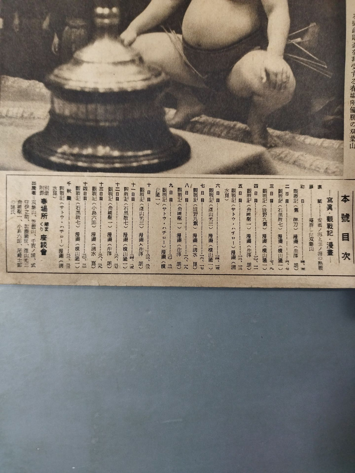 大相撲春所總決算號
