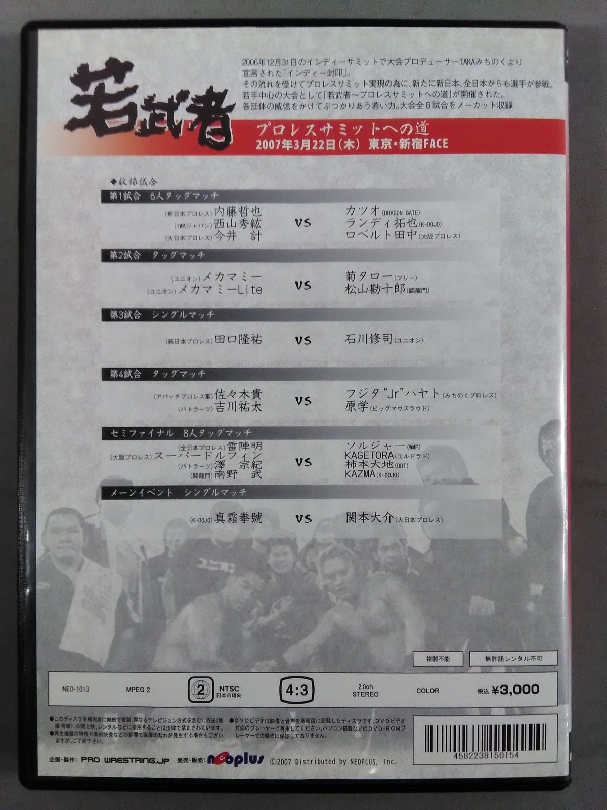 若武者 プロレスサミットへの道