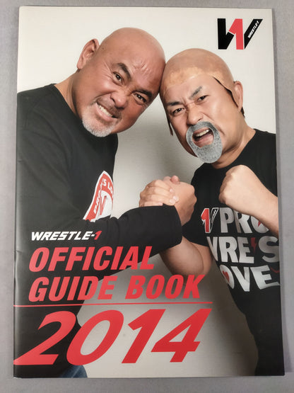 【KAI hand signed autograph 】WRESTLE-1 OFFICIAL GUIDE BOOK 2014 No.1