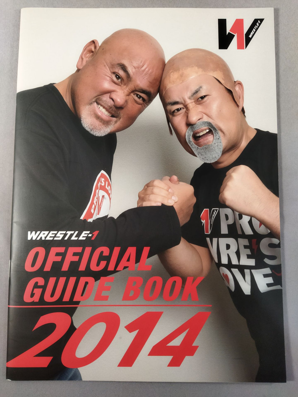 Rene Dupri hand signed autograph  WRESTLE-1 OFFICIAL GUIDE BOOK 2014 No.1