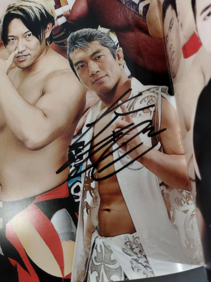 【Hiroshi Yamato hand signed autograph 】WRESTLE-1 OFFICIAL GUIDE BOOK 2017 No.2