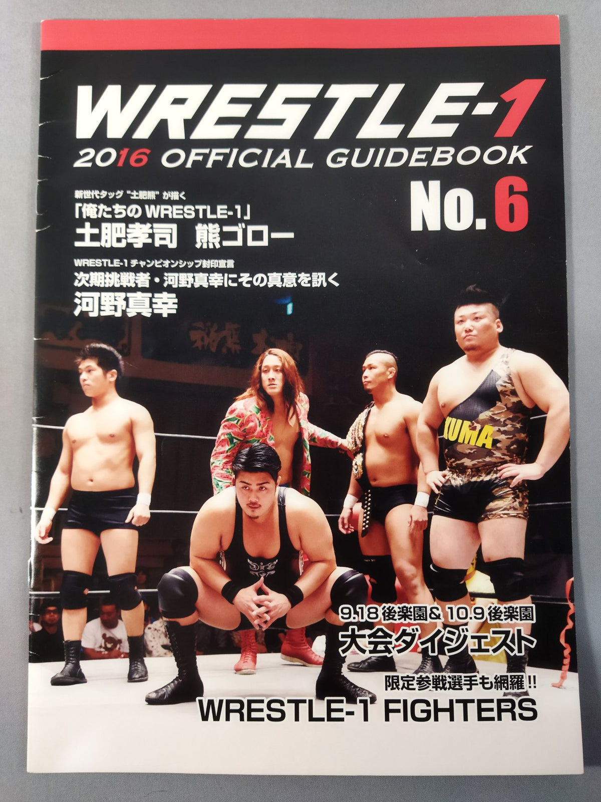 WRESTLE-1  OFFICIAL GUIDE BOOK 2016 No.6