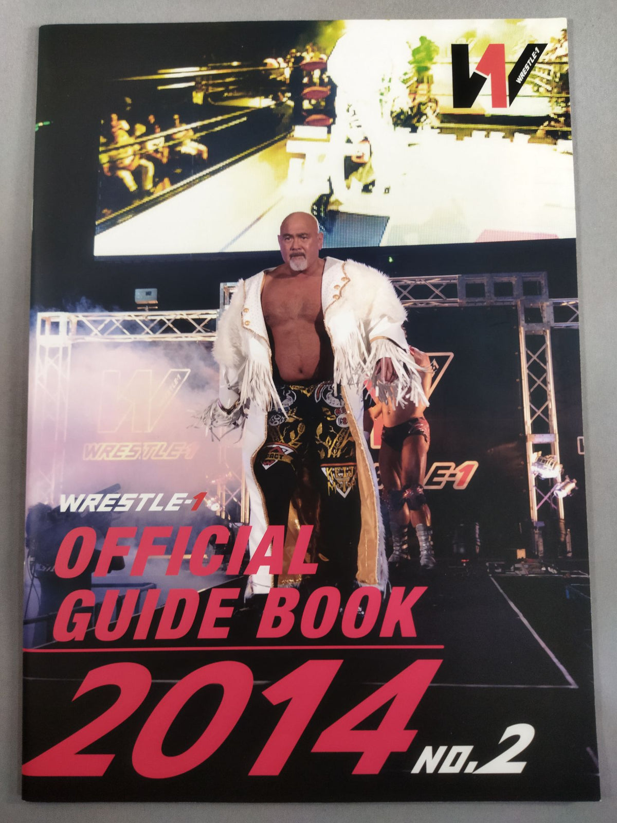 【Daiki Inaba hand signed autograph 】WRESTLE-1 OFFICIAL GUIDE BOOK 2014 No.2