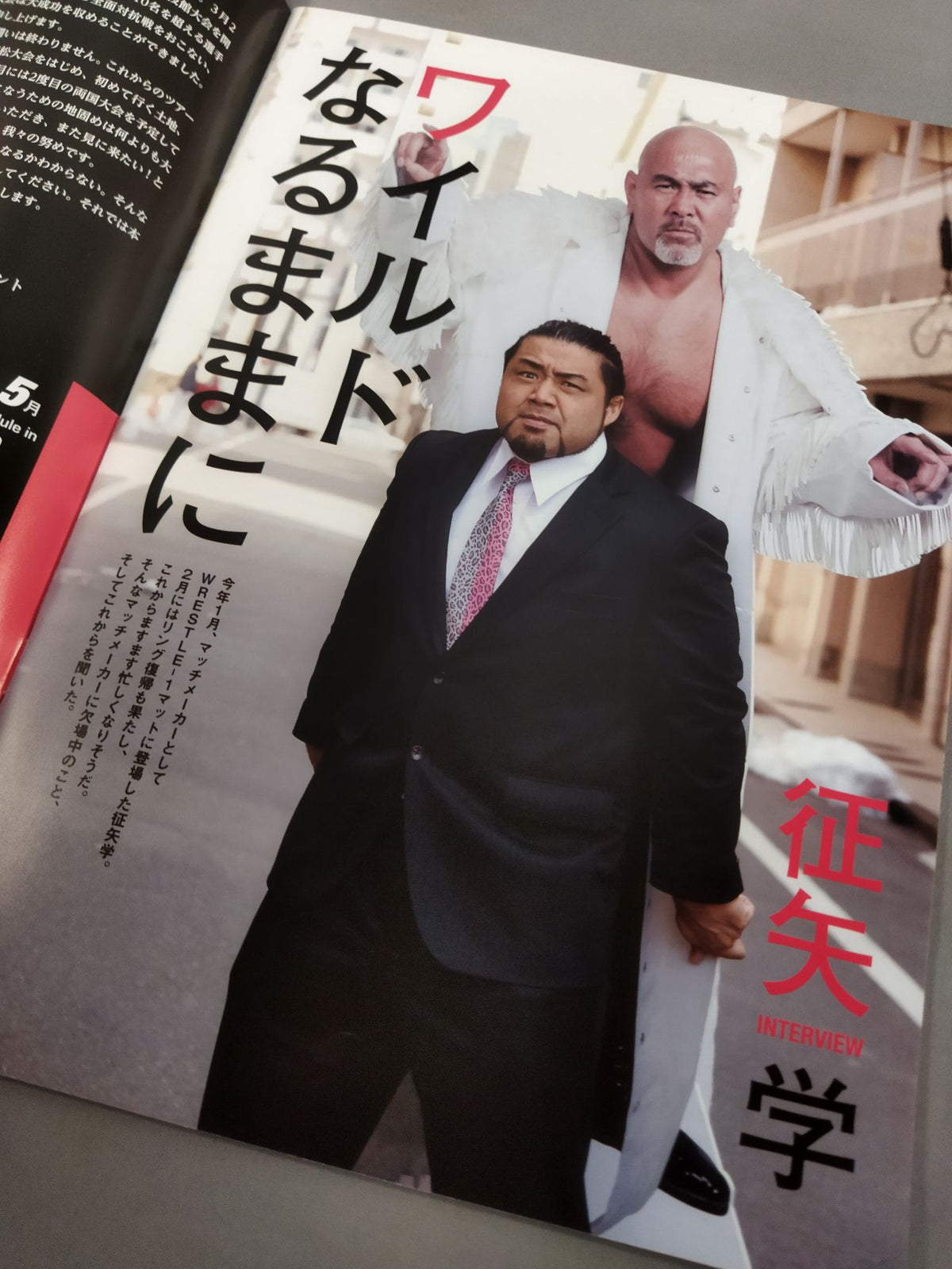 【Daiki Inaba hand signed autograph 】WRESTLE-1 OFFICIAL GUIDE BOOK 2014 No.2