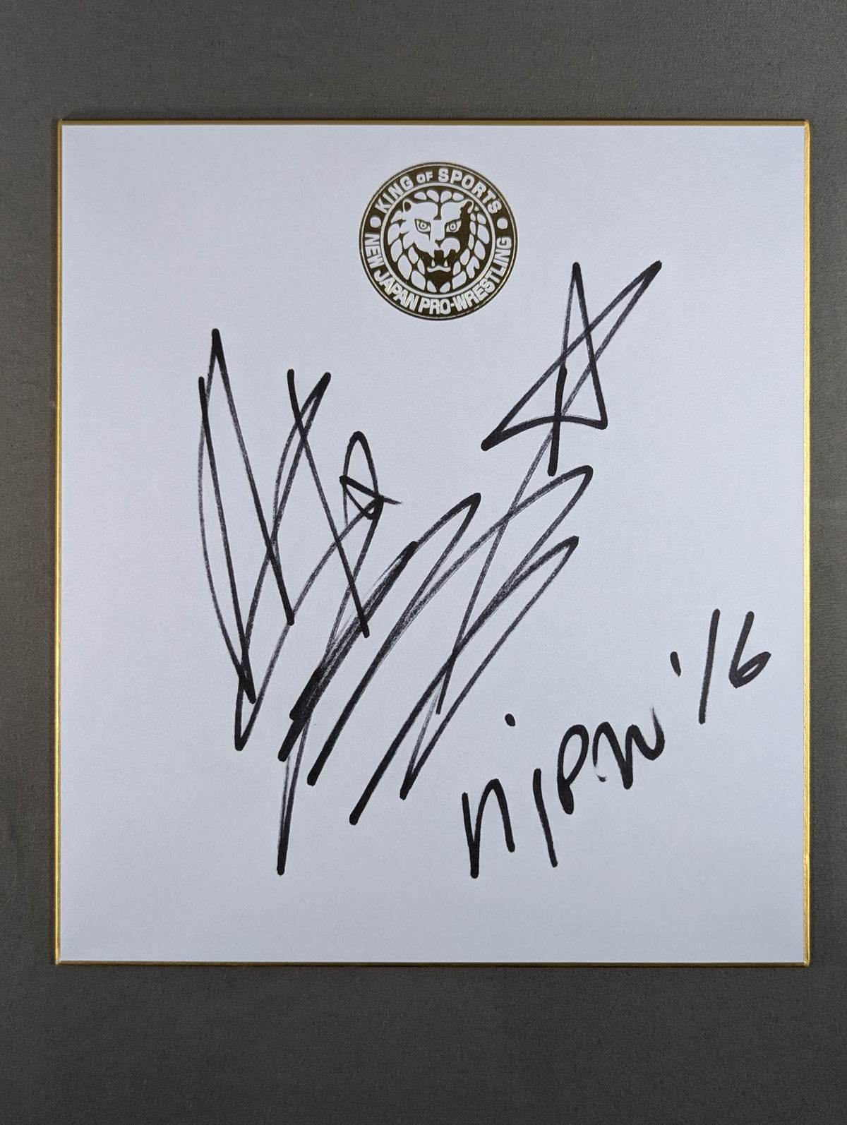 Alex Shelley (Lion Mark Shikishi ( Autograph board ) )
