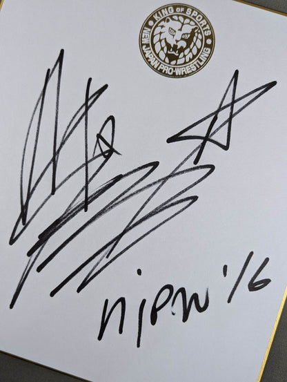 Alex Shelley (Lion Mark Shikishi ( Autograph board ) )