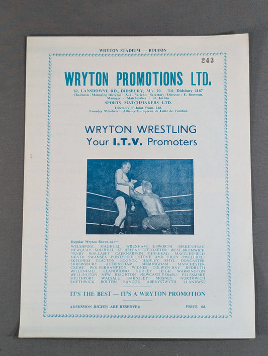 WRYTON PROMOTIONS LTD. (1966.11.18)