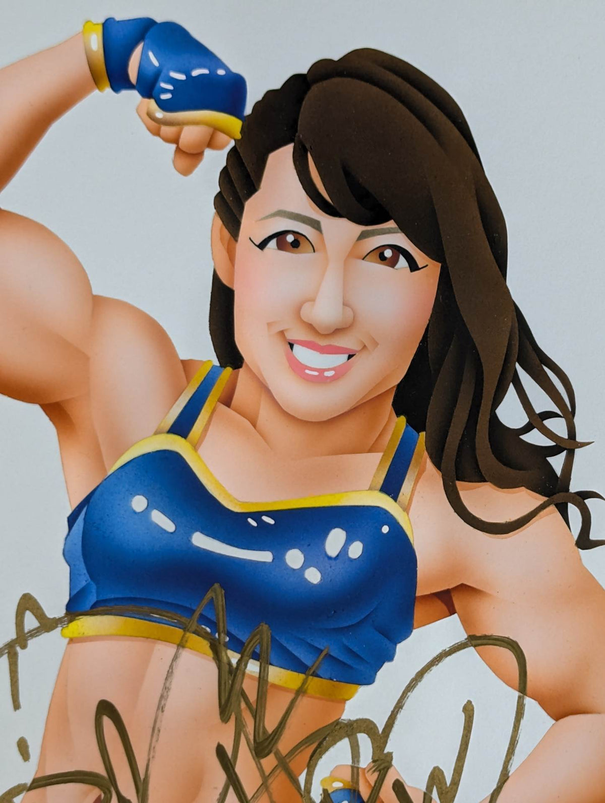 ★ Nagatoshi Sakai 's original painting "★ Muscle Talent Woman" Reika Saiki 