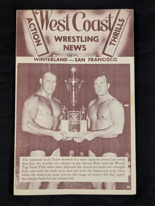 ★木村政彦＆山口利夫 参戦★ West Coast WRESTLING NEWS(1952.4.1)
