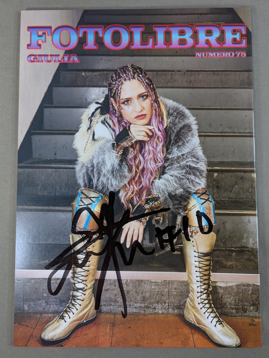 [Giulia  hand signed autograph ] FOTOLIBRE de Mascara Numero.75