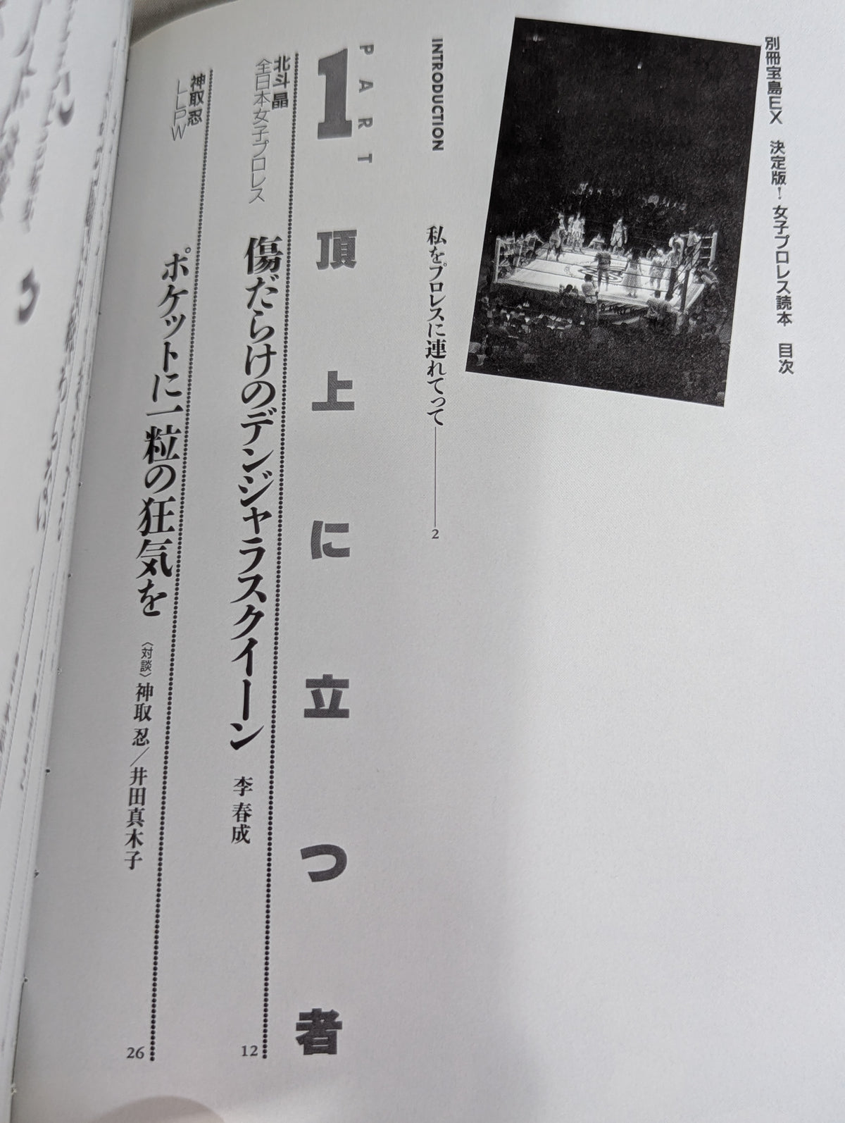 別冊宝島EX 決定版!女子プロレス読本