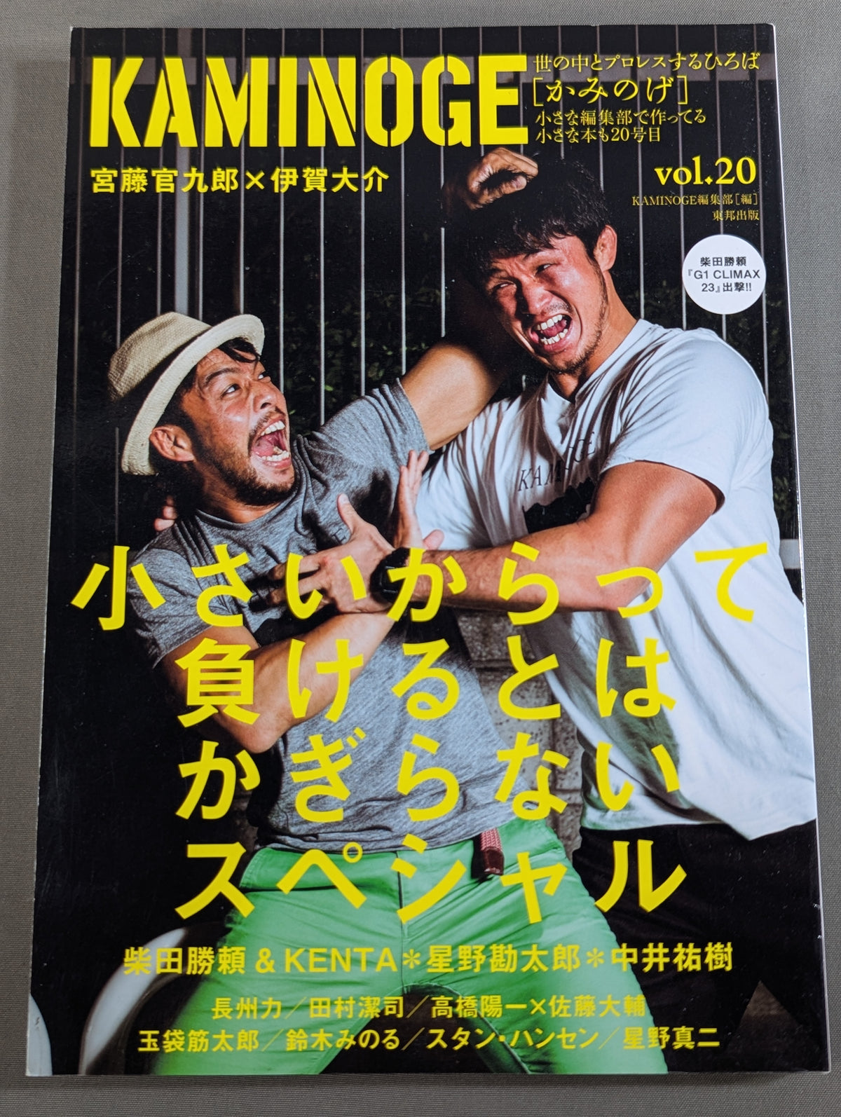 KAMINOGE Vol.20 / Kankuro Miyafuji likes wakamatsu.