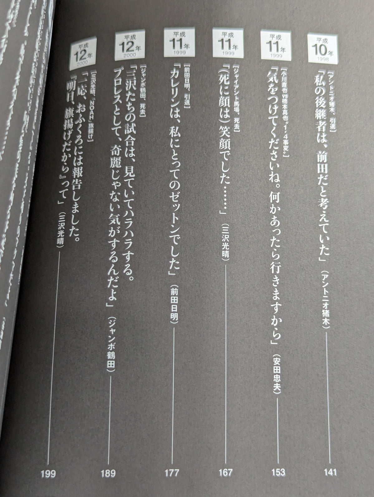 平成プロレス 30の事件簿  知られざる、30の歴史を刻んだ言葉と、その真相