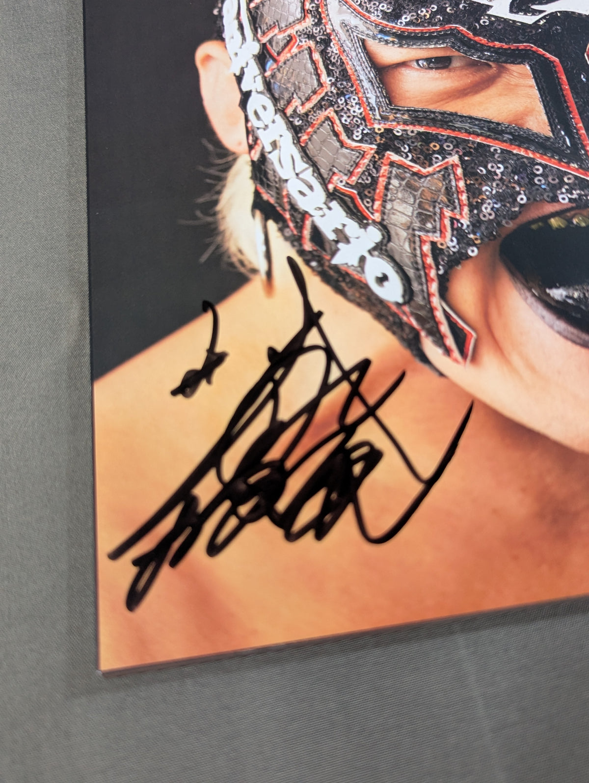 [BUSHI  hand signed autograph ] FOTOLIBRE de Mascaras Numero.79