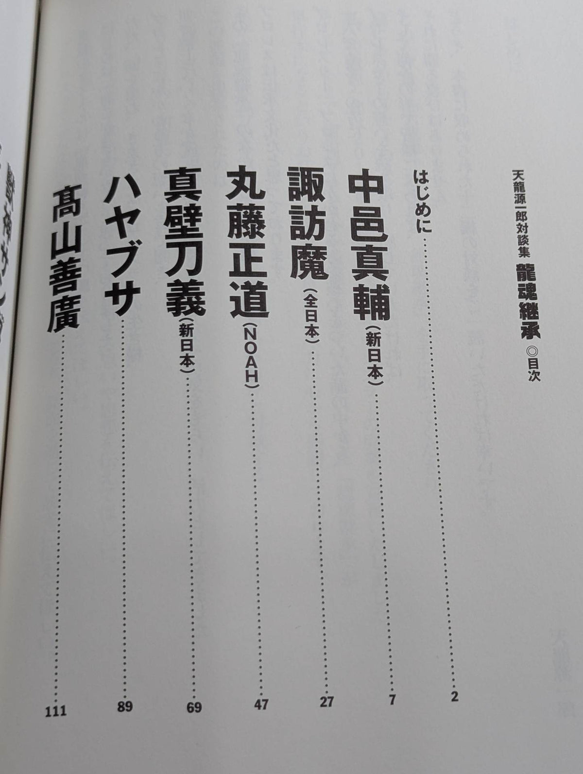 Inheritance of the Dragon Soul Tenryu Genichiro  Dialogue Collection