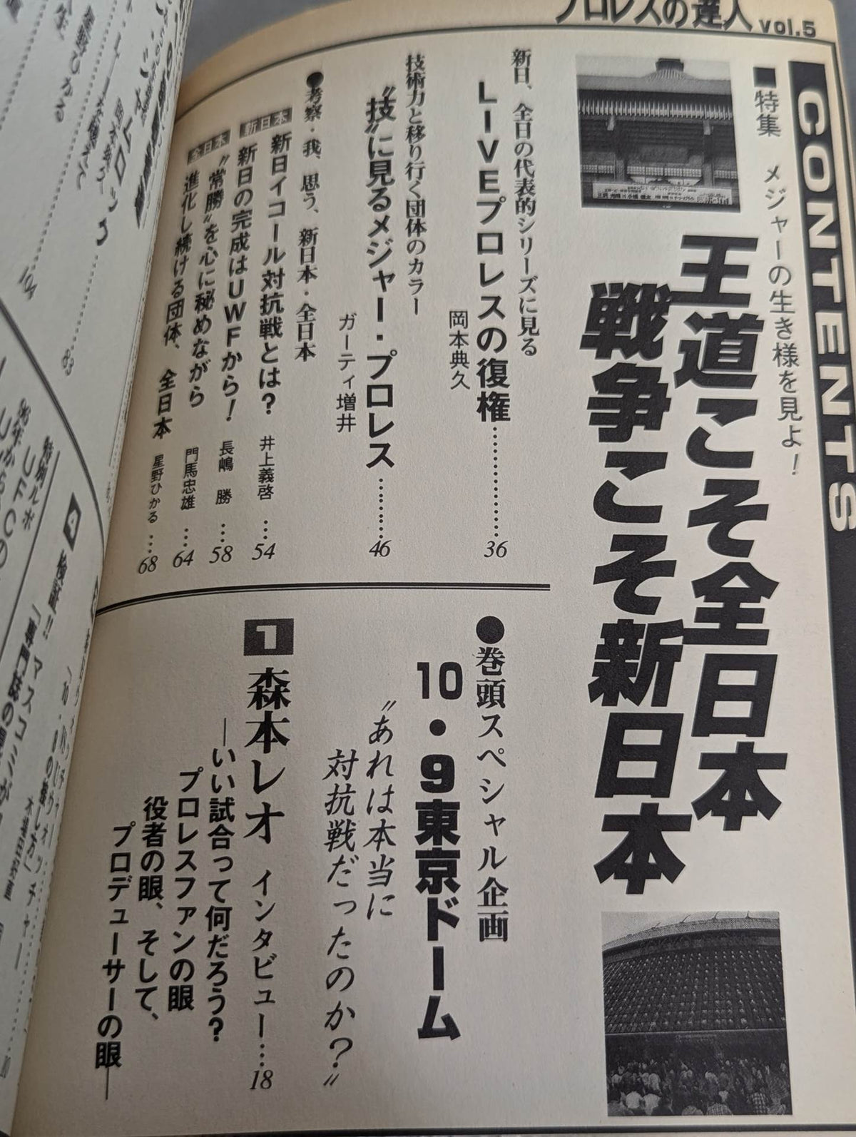Pro Wrestling  Master Vol.5 The Royal Road Is All of Japan War New Japan Pro Wrestling 