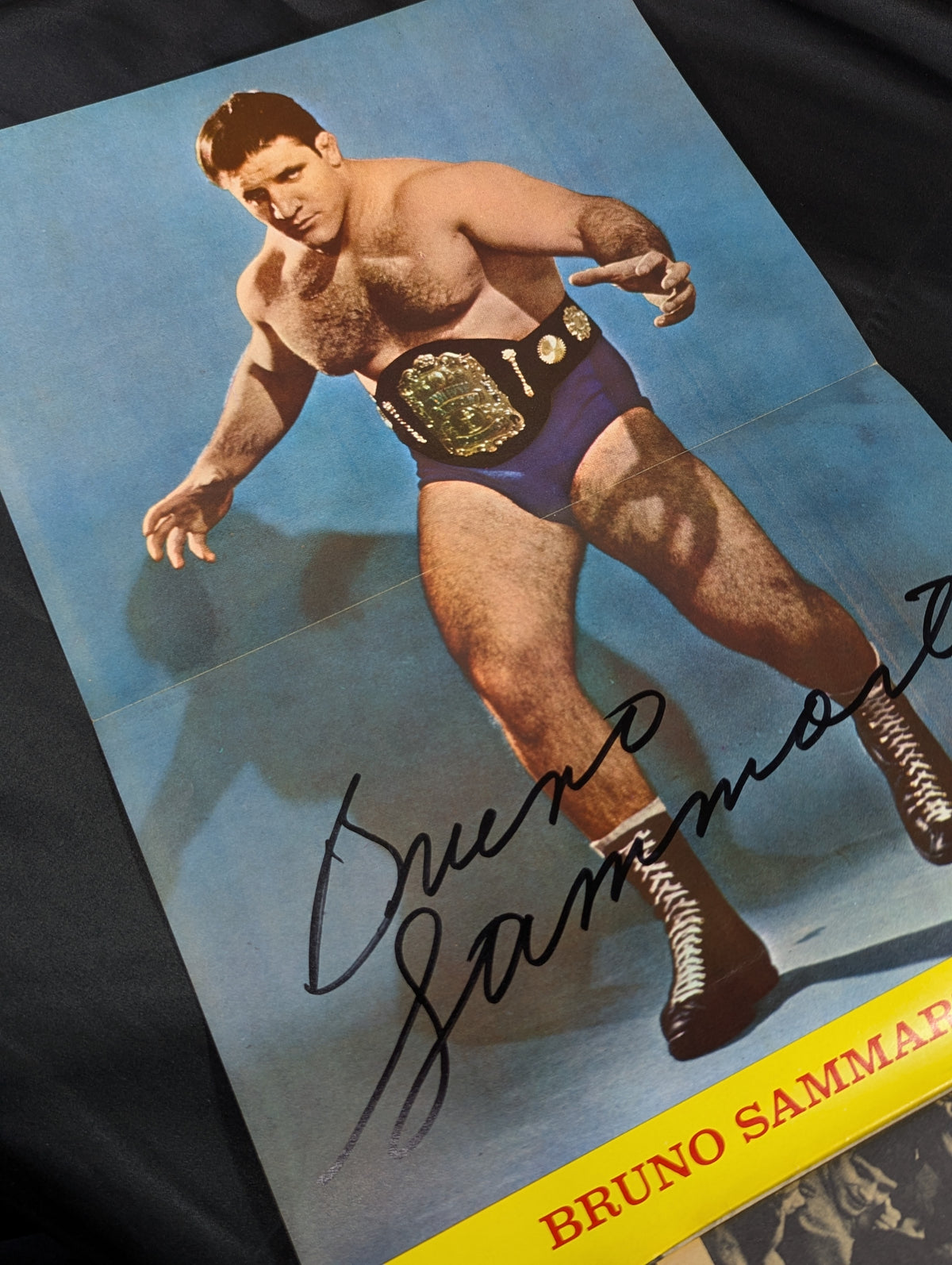 【Bruno Sammartino  hand signed autograph 】BRUNO: A Collector's item