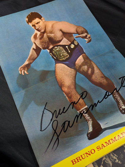 【Bruno Sammartino  hand signed autograph 】BRUNO: A Collector's item