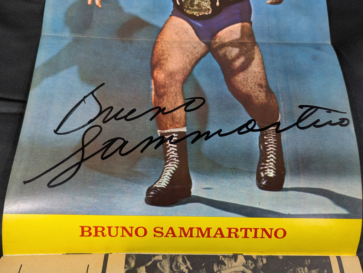 【Bruno Sammartino  hand signed autograph 】BRUNO: A Collector's item