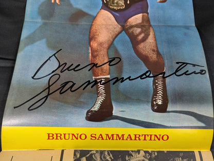 【Bruno Sammartino  hand signed autograph 】BRUNO: A Collector's item