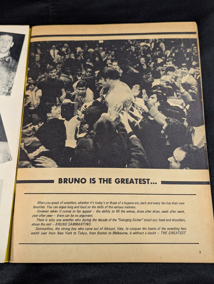 【Bruno Sammartino  hand signed autograph 】BRUNO: A Collector's item