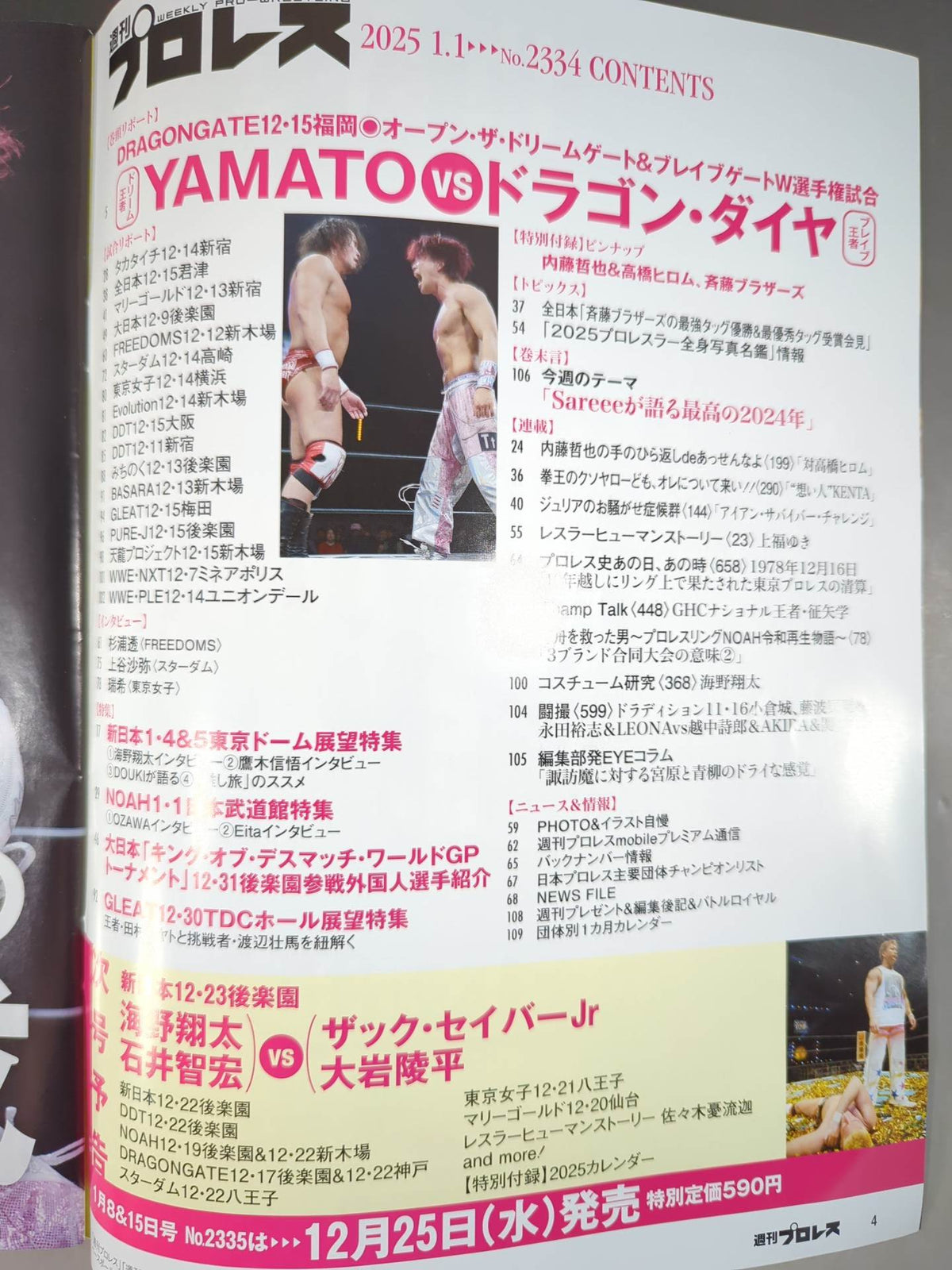週刊プロレス2334