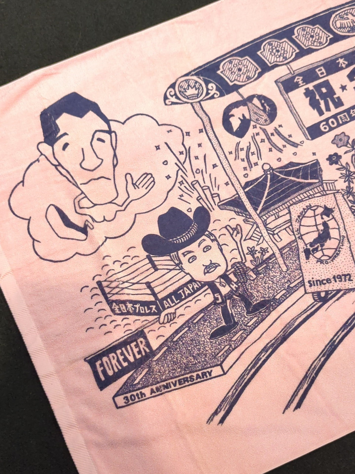 All Japan Pro Wrestling "Congratulation ・30th Anniversary Illustration "Bath Towel"