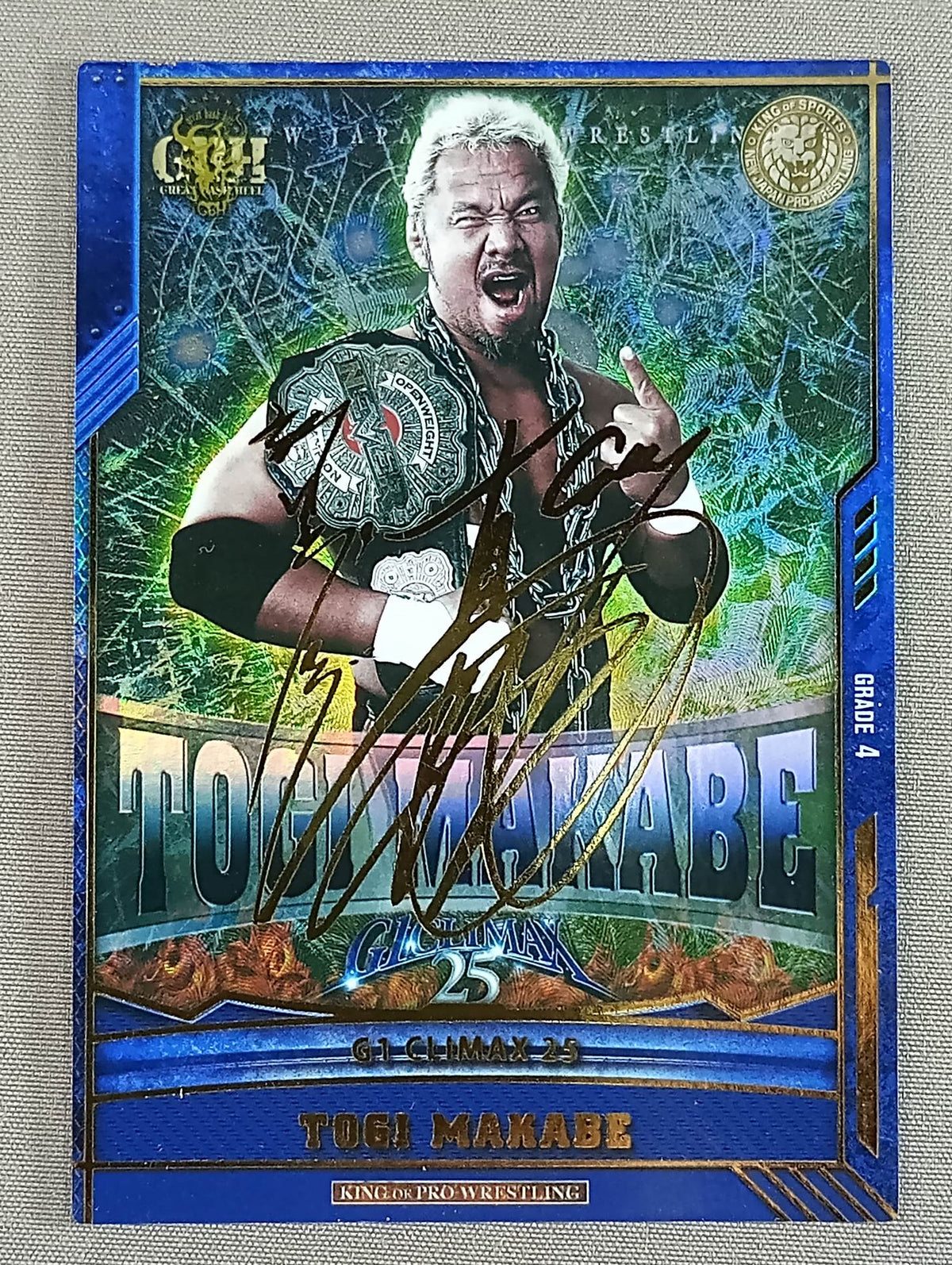 Togi Makabe / G1 CLIMAX25 Foil Stamped Sign SP Card