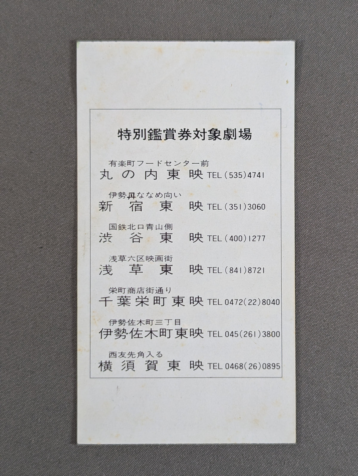 Ryuken / Ninja Martial Arts Special Admission Ticket
