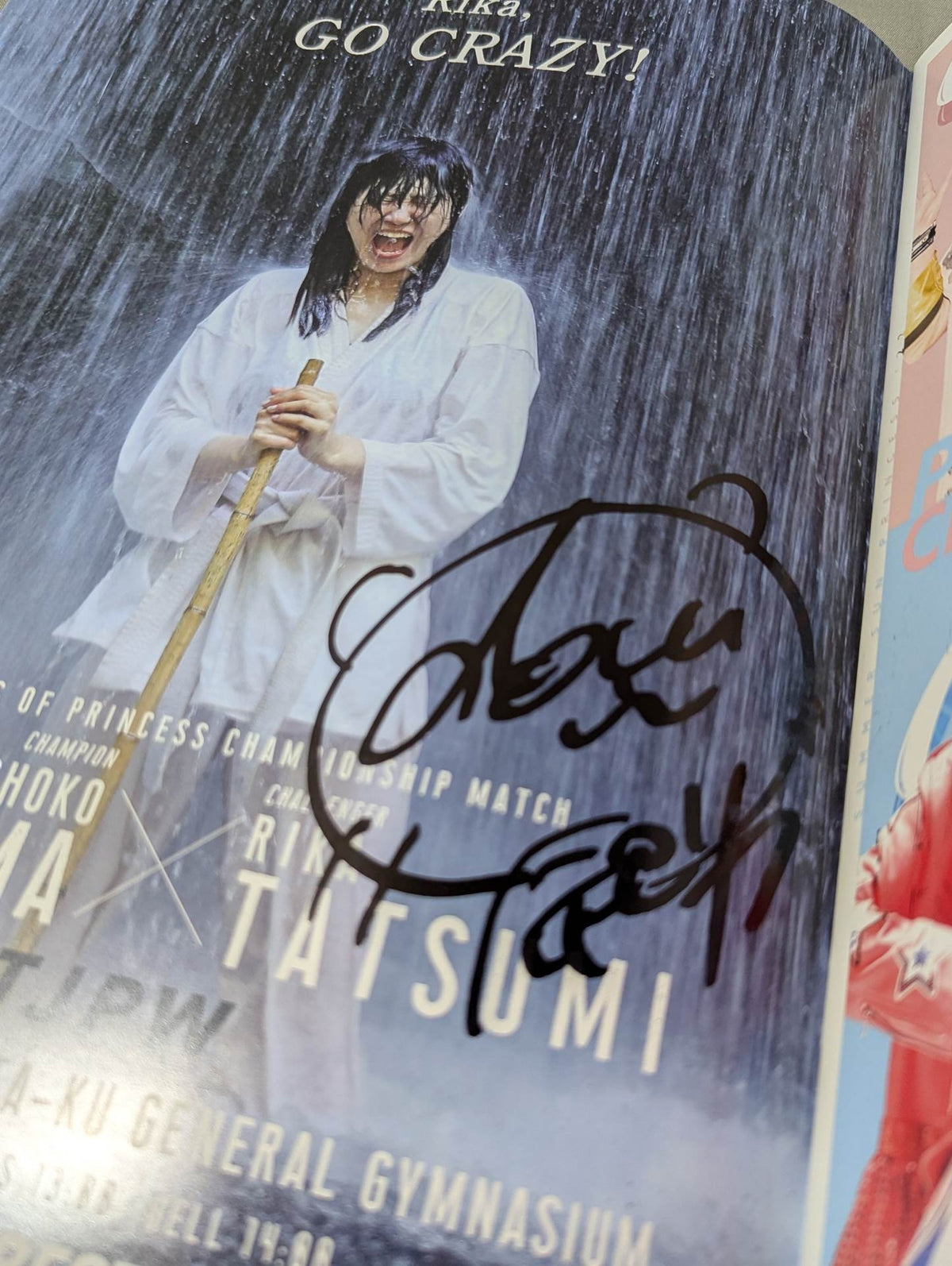 【Rika Tatsumi  hand signed autograph 】 TJPW 2022 not sold in stores Pro-Photo book