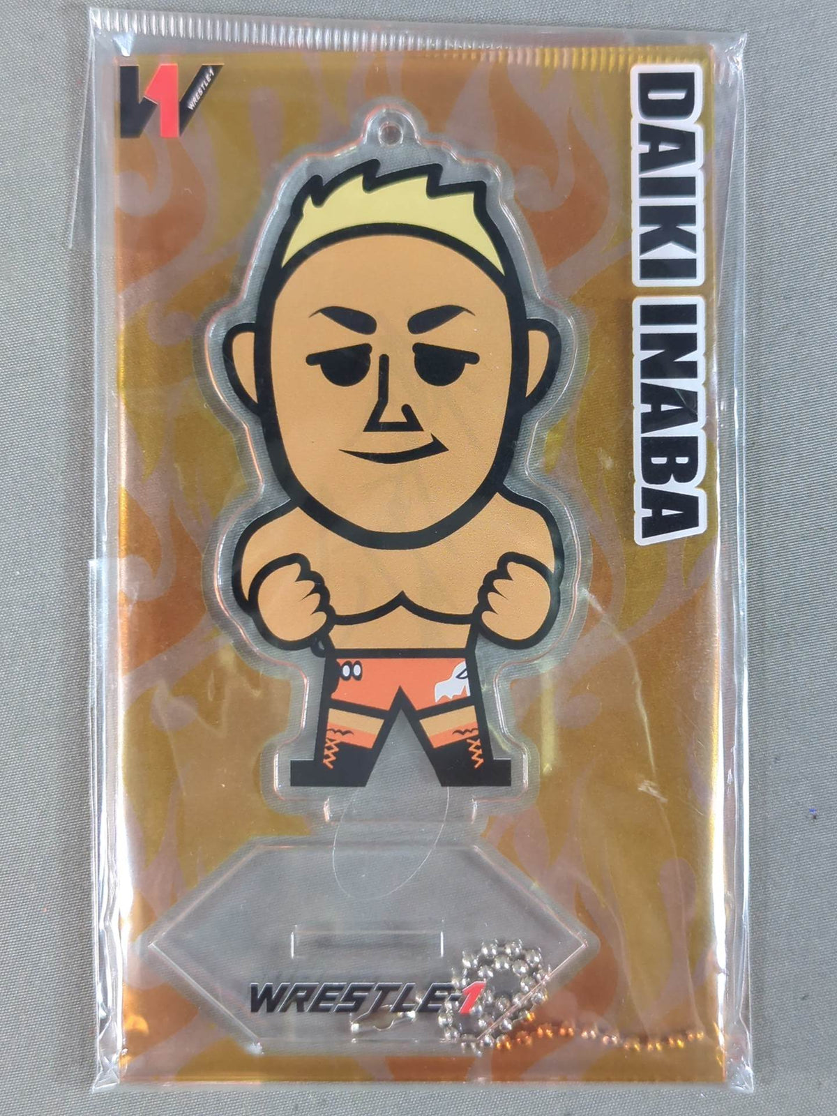 【hand signed autograph】 Daiki Inaba WRESTLE-1 Acrylic Stand Keychain