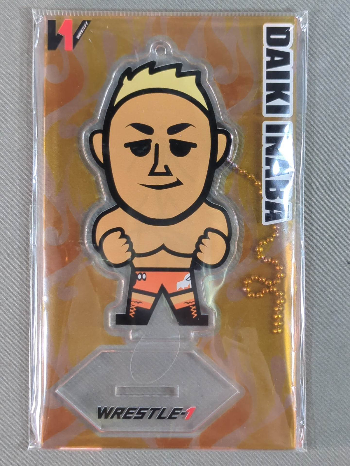 【hand signed autograph】 Daiki Inaba WRESTLE-1 Acrylic Stand Keychain