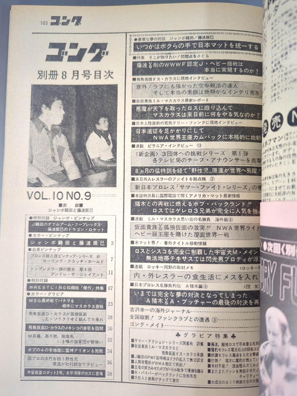 別冊ゴングVol.10 No.9